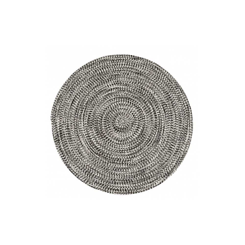 Colonial Mills Rug Kaari Tweed Electric Black Round