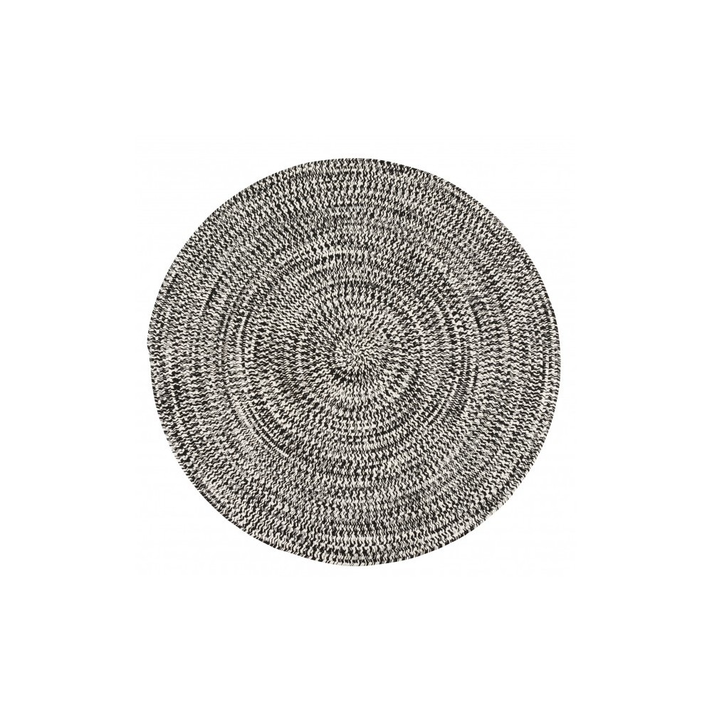 Colonial Mills Rug Kaari Tweed Electric Black Round