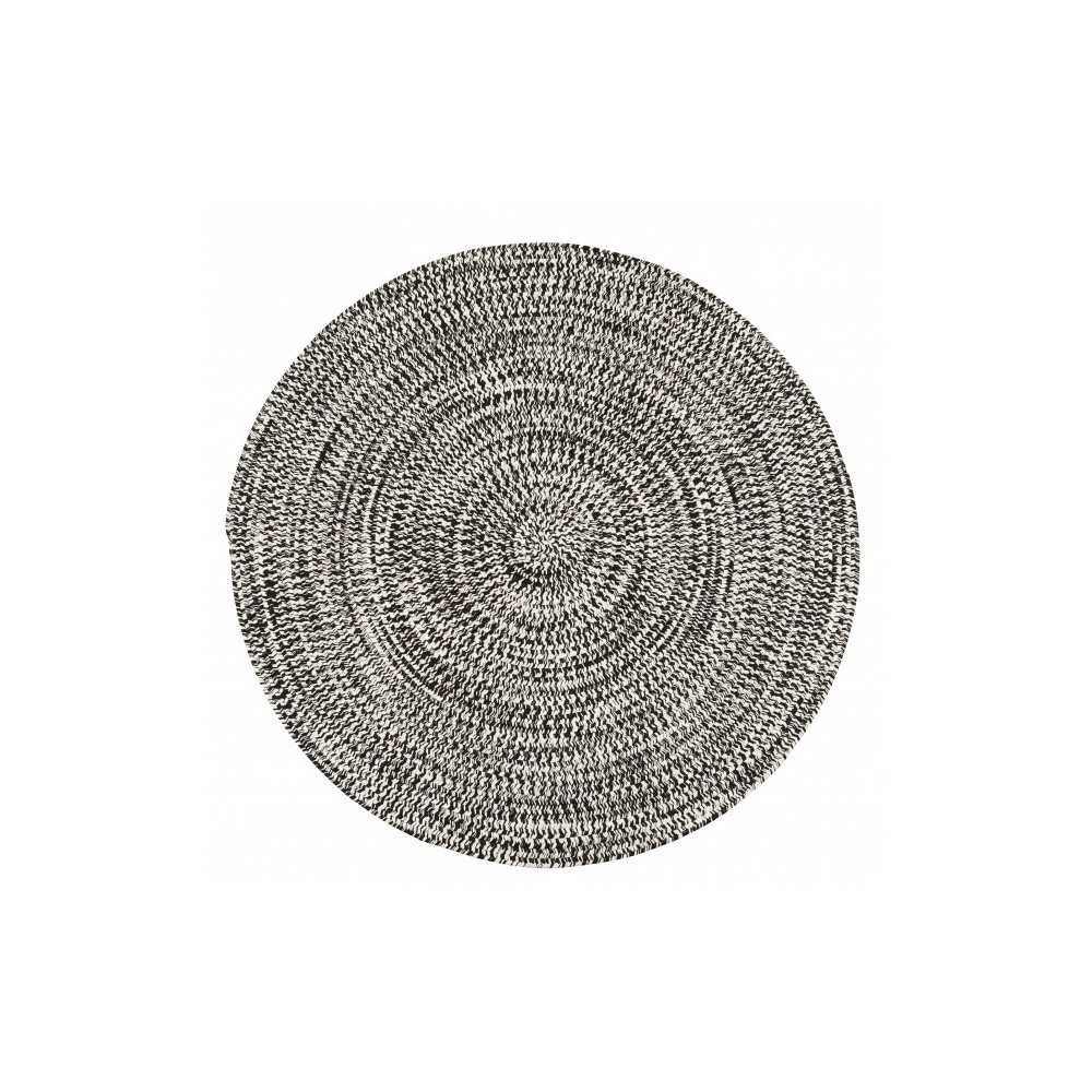 Colonial Mills Rug Kaari Tweed Electric Black Round