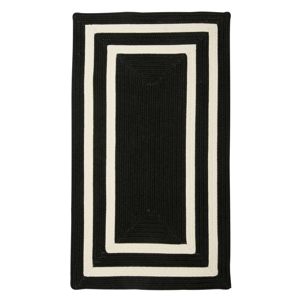 Colonial Mills Rug La Playa Black & White Runner (Rectangle)