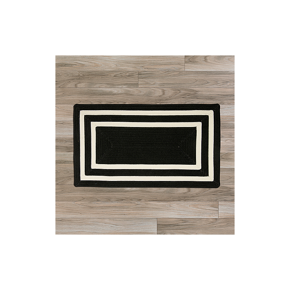 Colonial Mills Rug La Playa Black & White Runner (Rectangle)