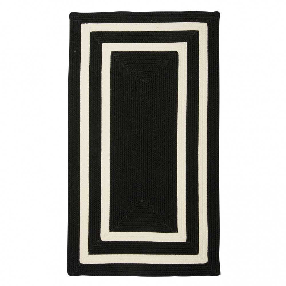 Colonial Mills Rug La Playa Black & White Square