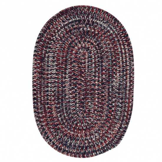 Colonial Mills Rug Laffite Tweed Red/White/Blue Runner (Oval)