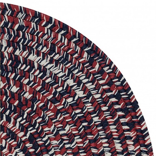 Colonial Mills Rug Laffite Tweed Red/White/Blue Oval