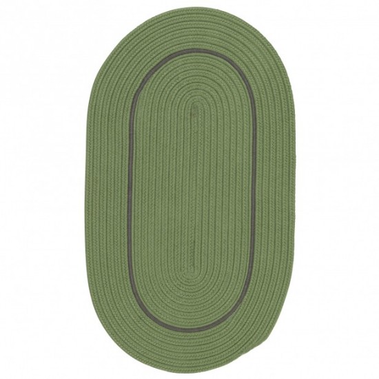 Colonial Mills Rug Lifestyle Accent Border Moss Green Oval