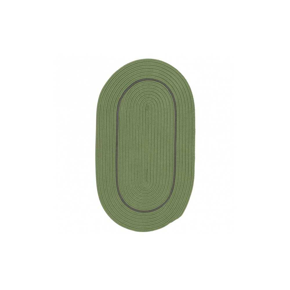 Colonial Mills Rug Lifestyle Accent Border Moss Green Oval