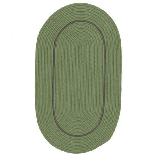 Colonial Mills Rug Lifestyle Accent Border Moss Green Oval