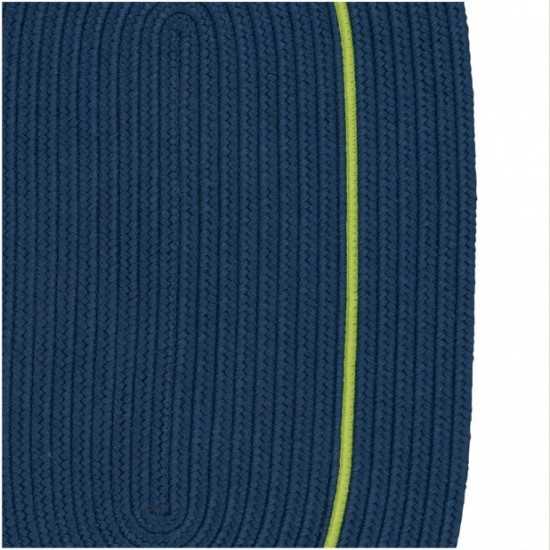 Colonial Mills Rug Lifestyle Accent Border Lightning Blue Oval