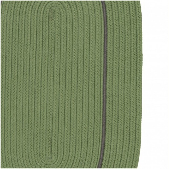 Colonial Mills Rug Lifestyle Accent Border Moss Green Oval