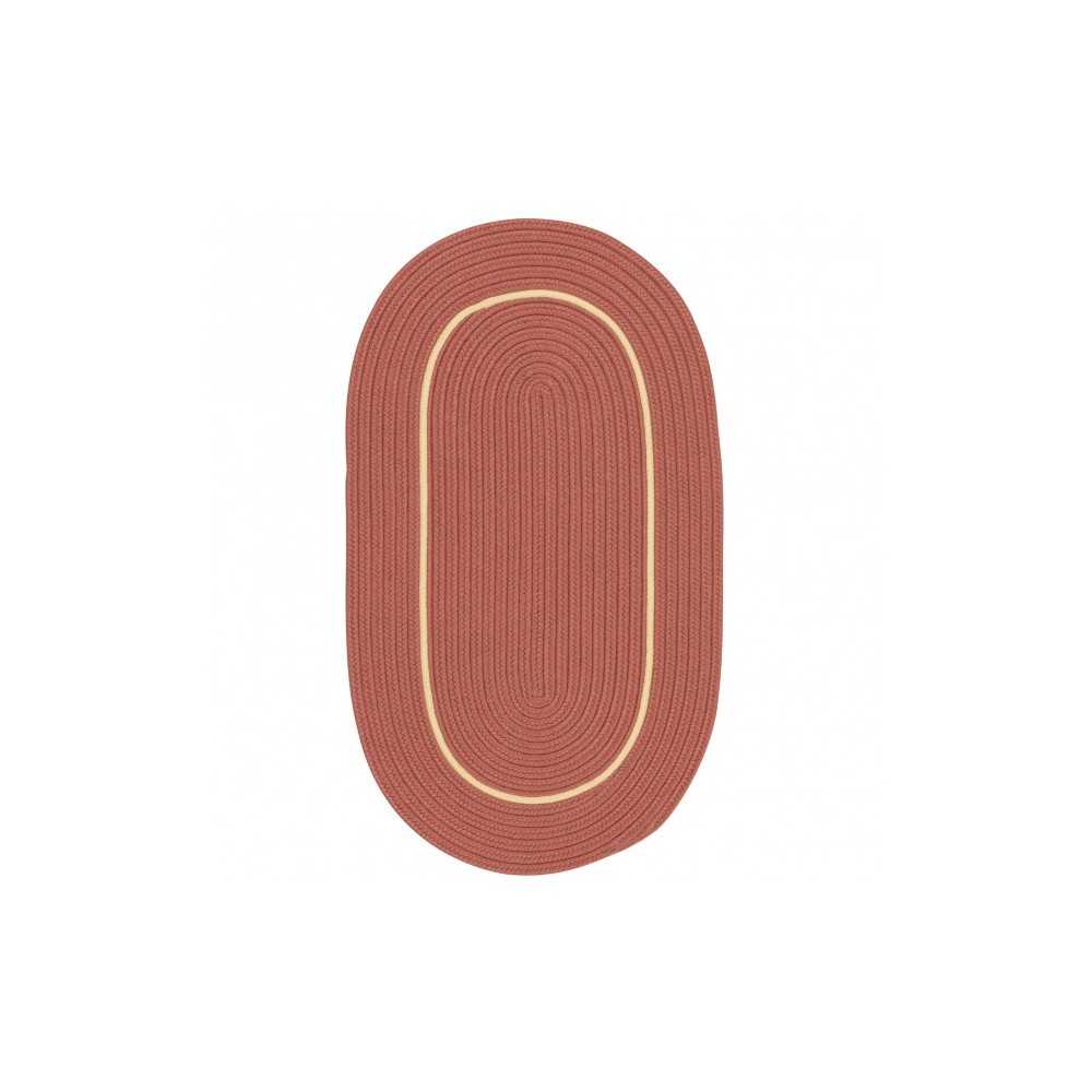 Colonial Mills Rug Lifestyle Accent Border Barn Red Oval