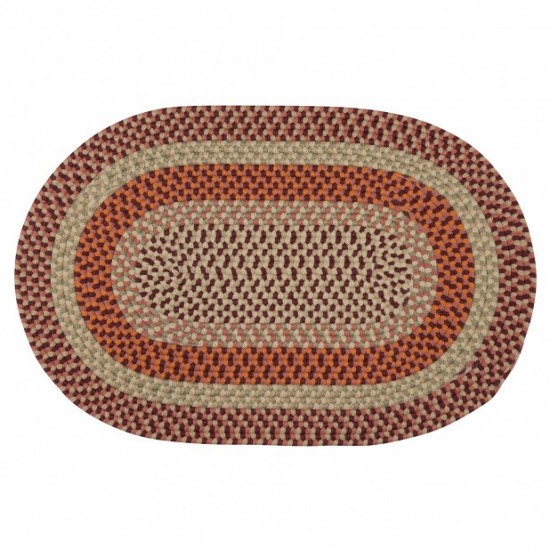 Colonial Mills Rug Mendi Red Runner (Oval)