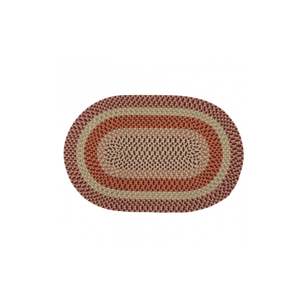 Colonial Mills Rug Mendi Red Oval