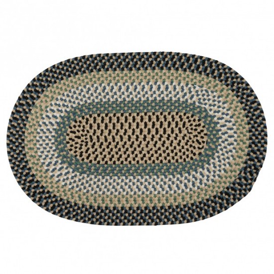 Colonial Mills Rug Mendi Black Oval