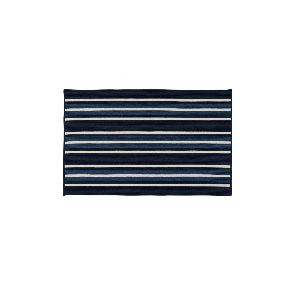 Colonial Mills Rug Mesa Stripe Navy Pier Rectangle