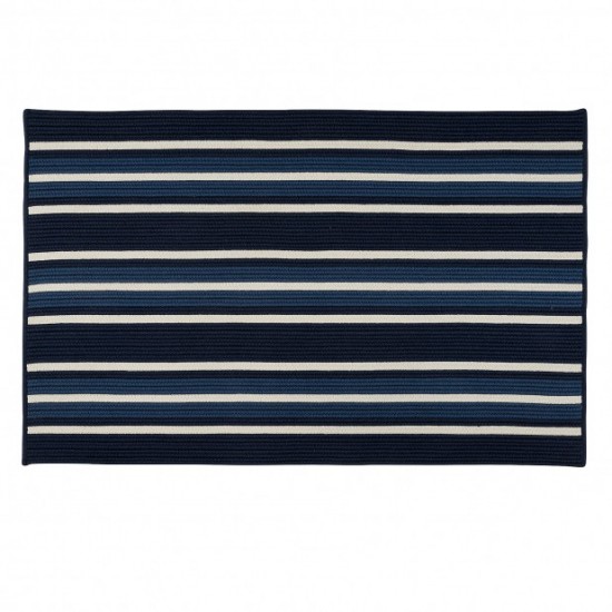 Colonial Mills Rug Mesa Stripe Navy Pier Rectangle