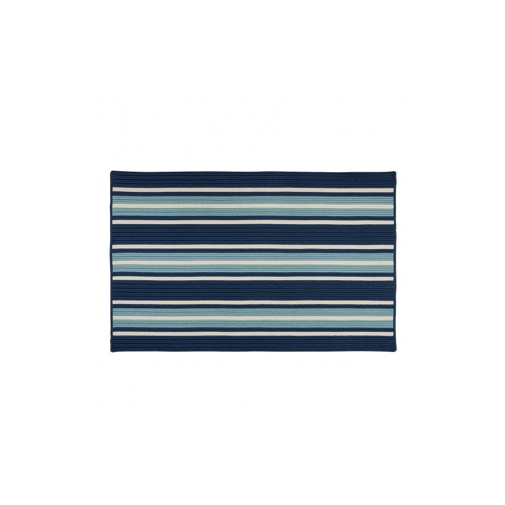 Colonial Mills Rug Mesa Stripe Shoreline Blue Rectangle