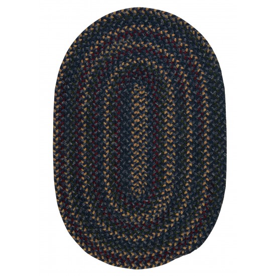 Colonial Mills Rug Midnight Indigo Round