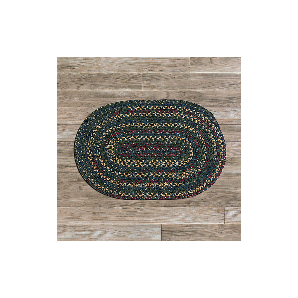 Colonial Mills Rug Midnight Deep Forest Runner (Oval)