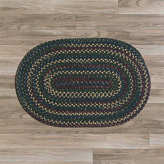 Colonial Mills Rug Midnight Deep Forest Runner (Oval)