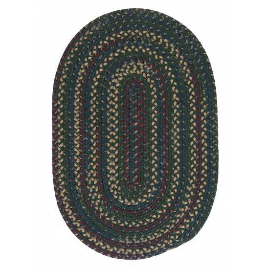 Colonial Mills Rug Midnight Deep Forest Round