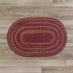 Colonial Mills Rug Midnight Burnt Brick Round