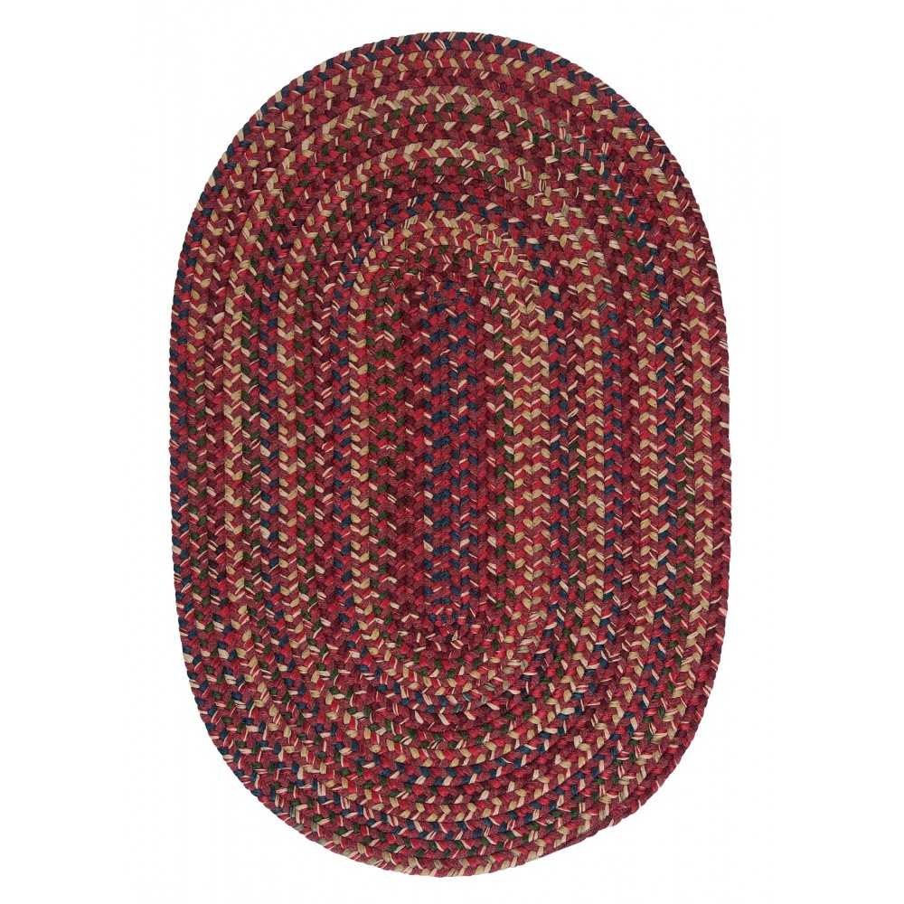 Colonial Mills Rug Midnight Burnt Brick Oval