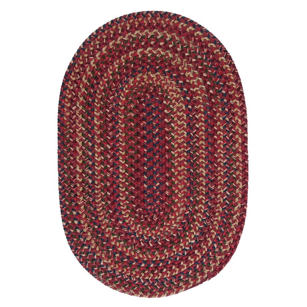 Colonial Mills Rug Midnight Burnt Brick Round