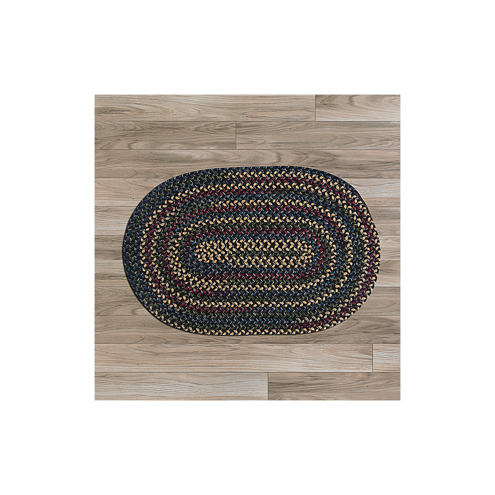 Colonial Mills Rug Midnight Carbon Oval