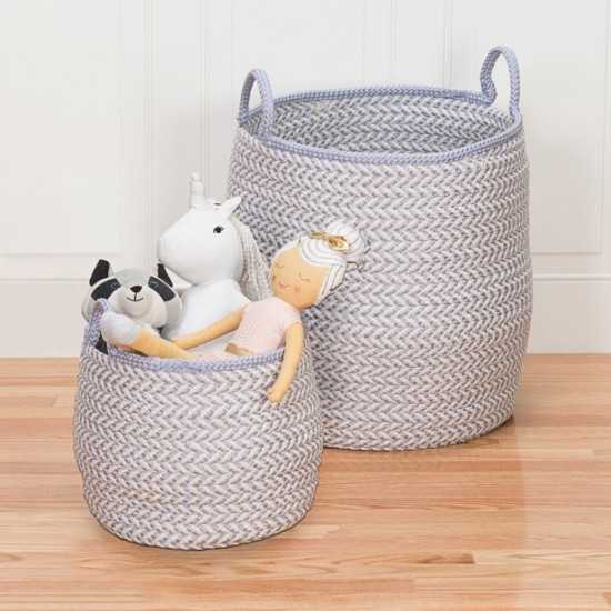 Colonial Mills Basket Mistique Basket Purple Round