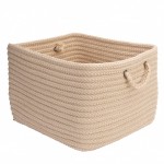 Colonial Mills Basket Modern Farmhouse Braided Mudroom Linen Rectangle