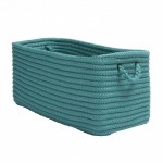 Colonial Mills Basket Modern Farmhouse Home Blue Lagoon Rectangle