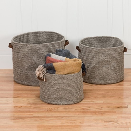 Colonial Mills Basket Monaco Basket Grey Round