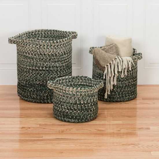 Colonial Mills Basket Monet Ombre Green Round