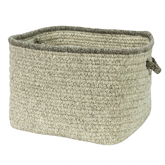 Colonial Mills Basket Natural Style Square Basket Cobblestone Square