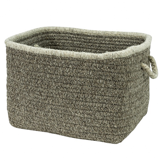 Colonial Mills Basket Natural Style Square Basket Rockport Gray Square