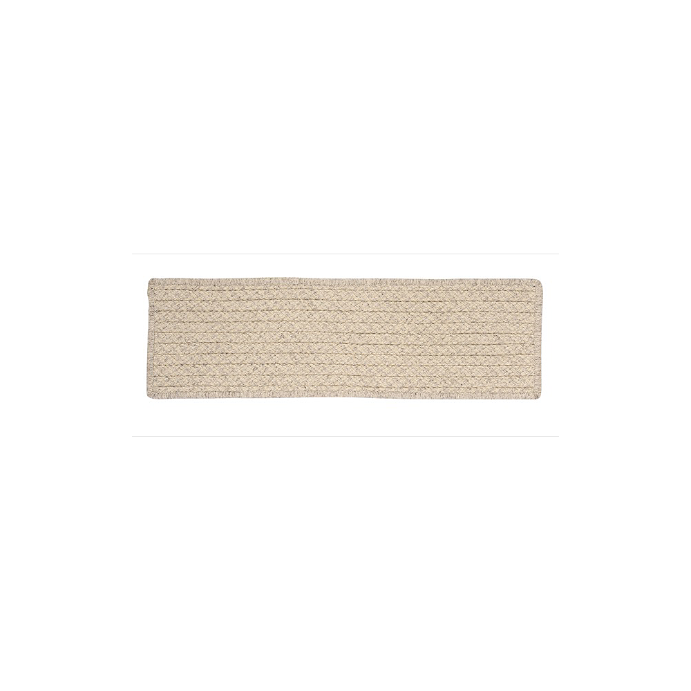 Colonial Mills Stair Tread Natural Wool Houndstooth Cream Stair Tread