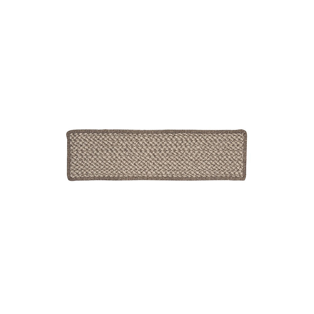 Colonial Mills Stair Tread Natural Wool Houndstooth Latte Stair Tread Colonial Mills Stair Tread Natural Wool Houndstooth Latte Stair Tread