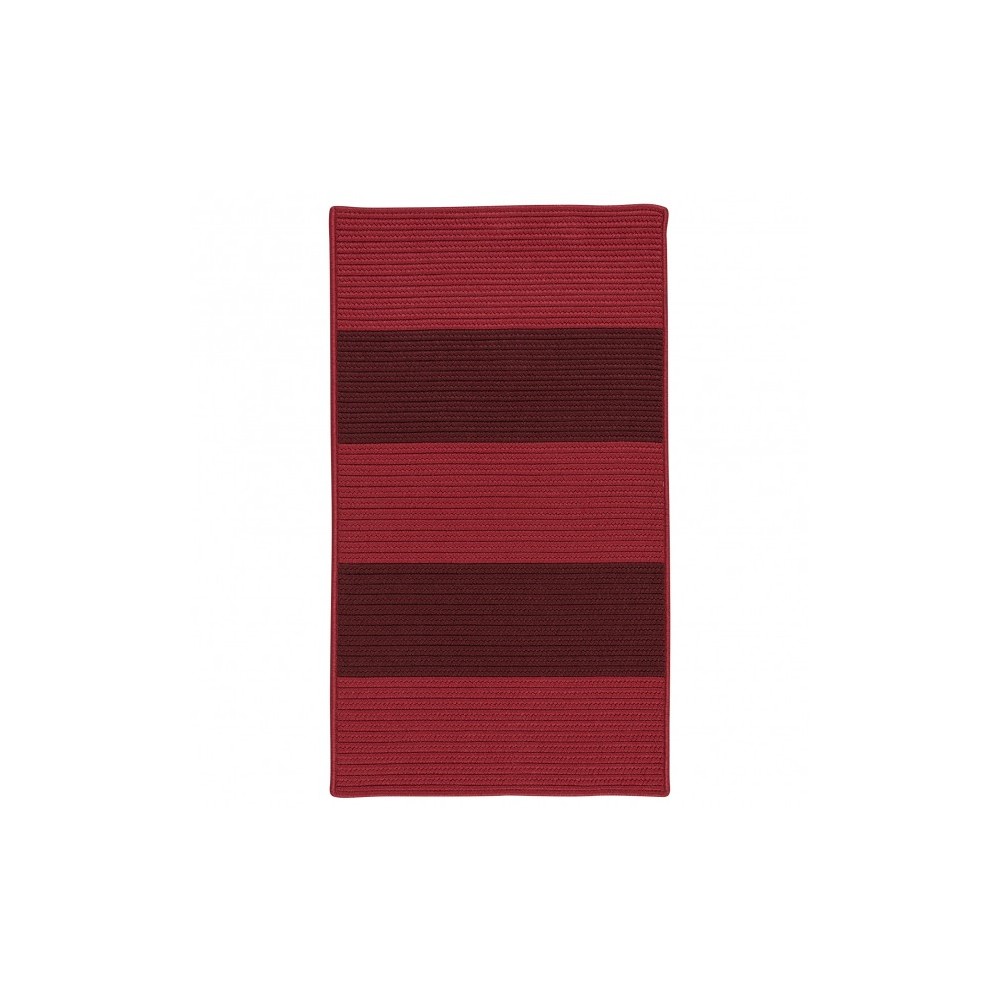 Colonial Mills Rug Newport Textured Stripe Reds Rectangle