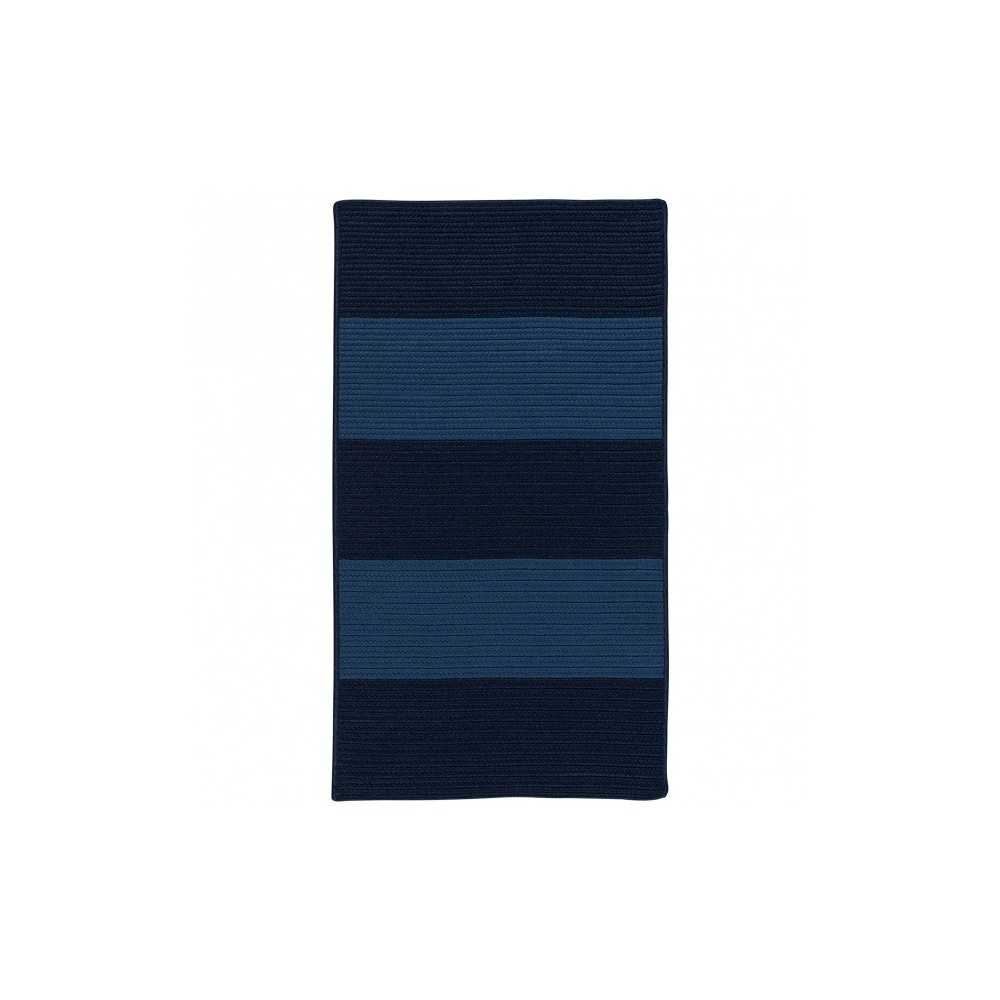 Colonial Mills Rug Newport Textured Stripe Blues Rectangle