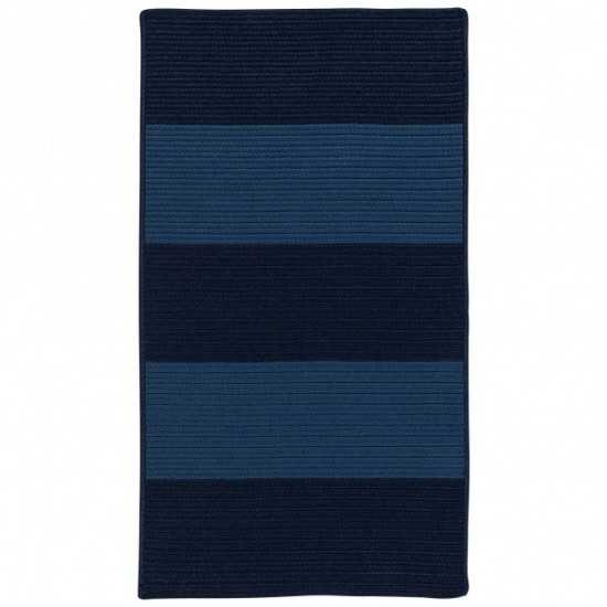 Colonial Mills Rug Newport Textured Stripe Blues Rectangle