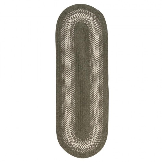 Colonial Mills Rug North Ridge Olive Runner (Oval)