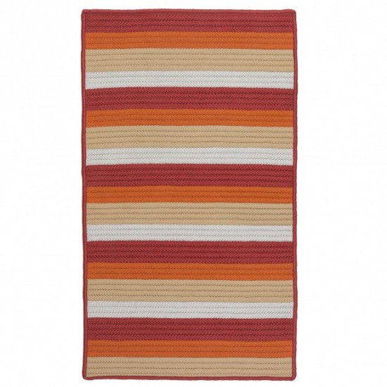 Colonial Mills Rug Norwood Orange Red Sample