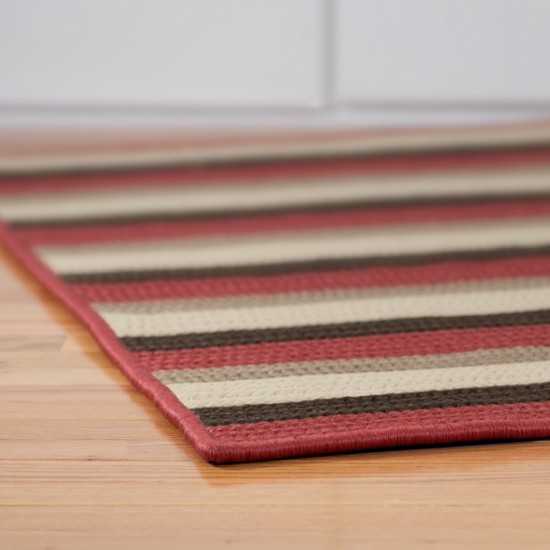 Colonial Mills Rug Norwood Red Brown Square