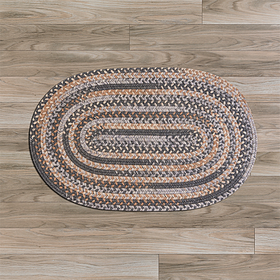 Colonial Mills Rug Oak Harbour Graphite Oval