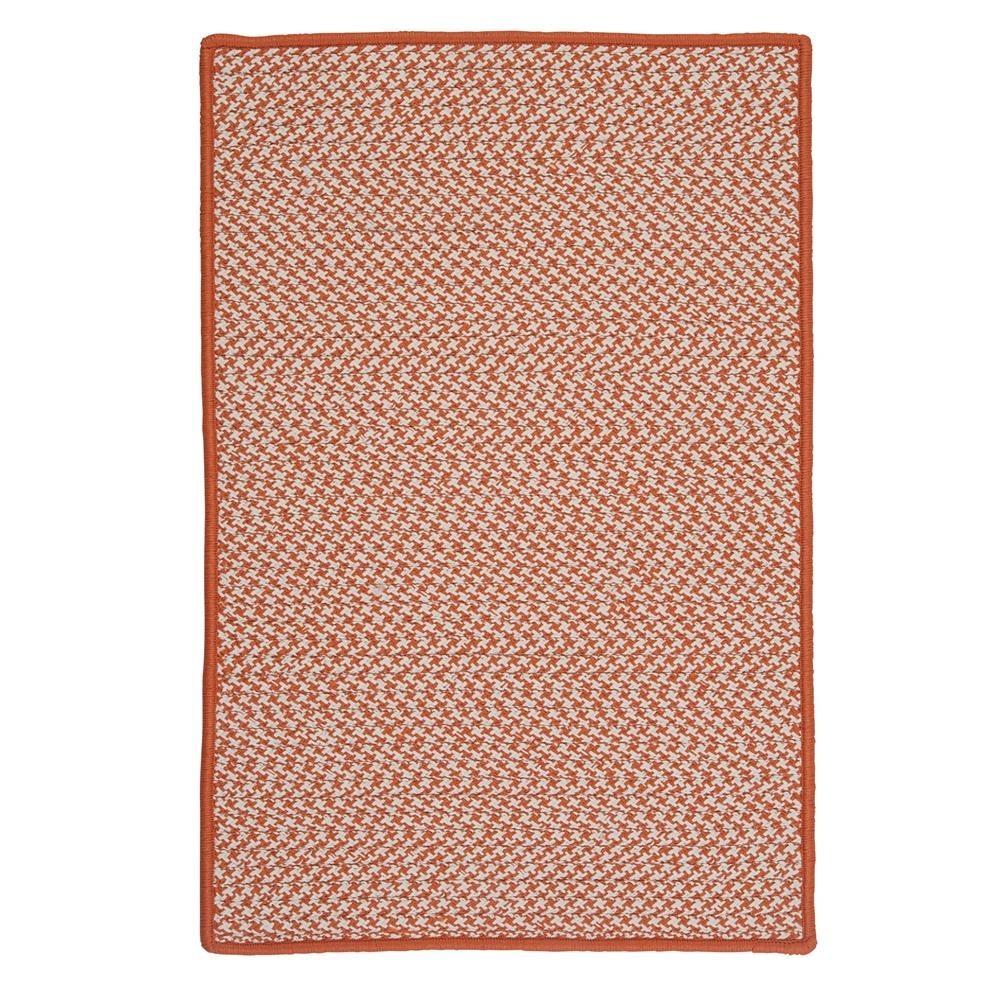 Colonial Mills Rug Outdoor Houndstooth Tweed Orange Rectangle Colonial Mills Rug Outdoor Houndstooth Tweed Orange Rectangle