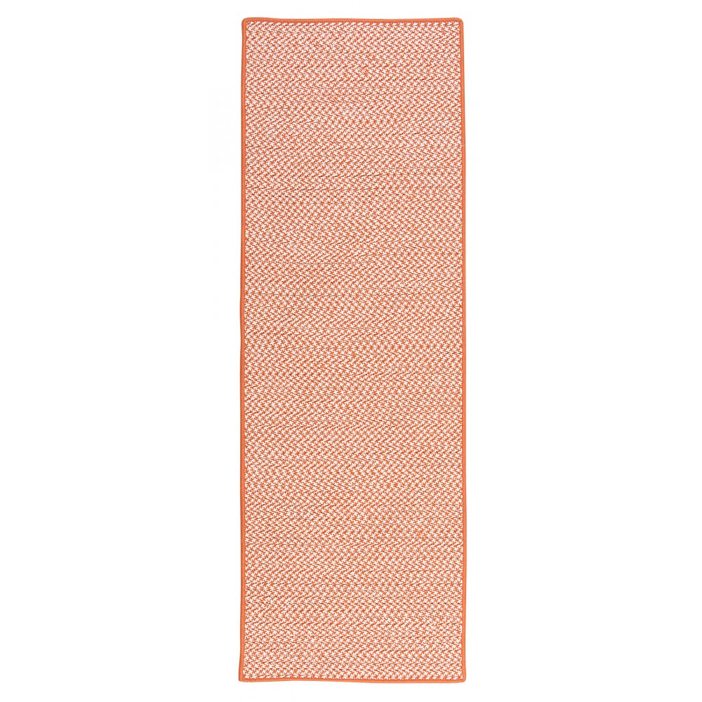Colonial Mills Rug Outdoor Houndstooth Tweed Orange Runner (Rectangle) Colonial Mills Rug Outdoor Houndstooth Tweed Orange Runner (Rectangle)