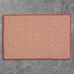 Colonial Mills Rug Outdoor Houndstooth Tweed Orange Runner (Rectangle)