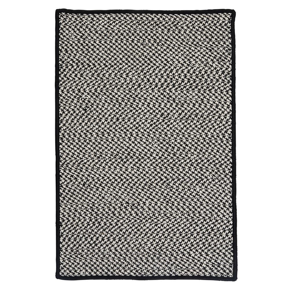 Colonial Mills Rug Outdoor Houndstooth Tweed Black Rectangle Colonial Mills Rug Outdoor Houndstooth Tweed Black Rectangle