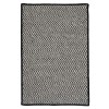 Colonial Mills Rug Outdoor Houndstooth Tweed Black Rectangle