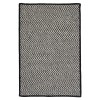 Colonial Mills Rug Outdoor Houndstooth Tweed Black Rectangle